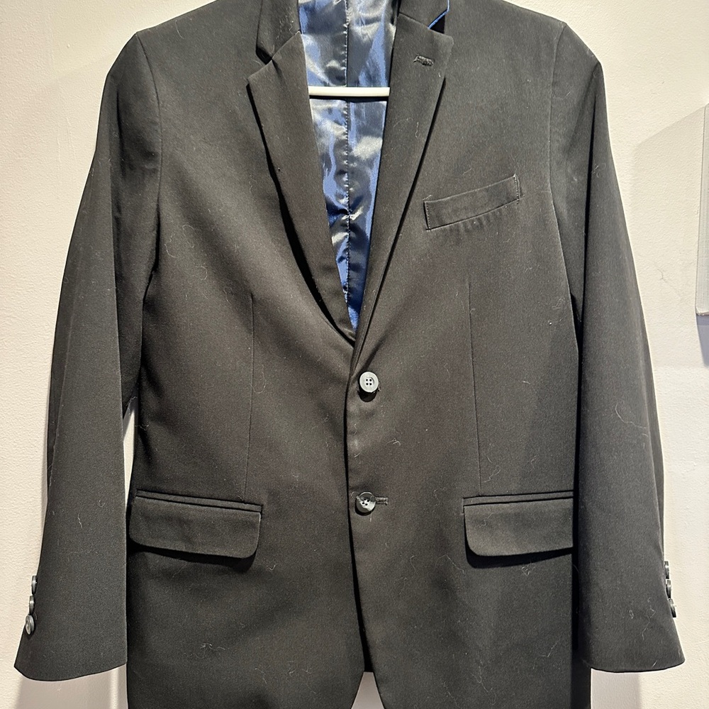 Izod Black Boys Suit Coat